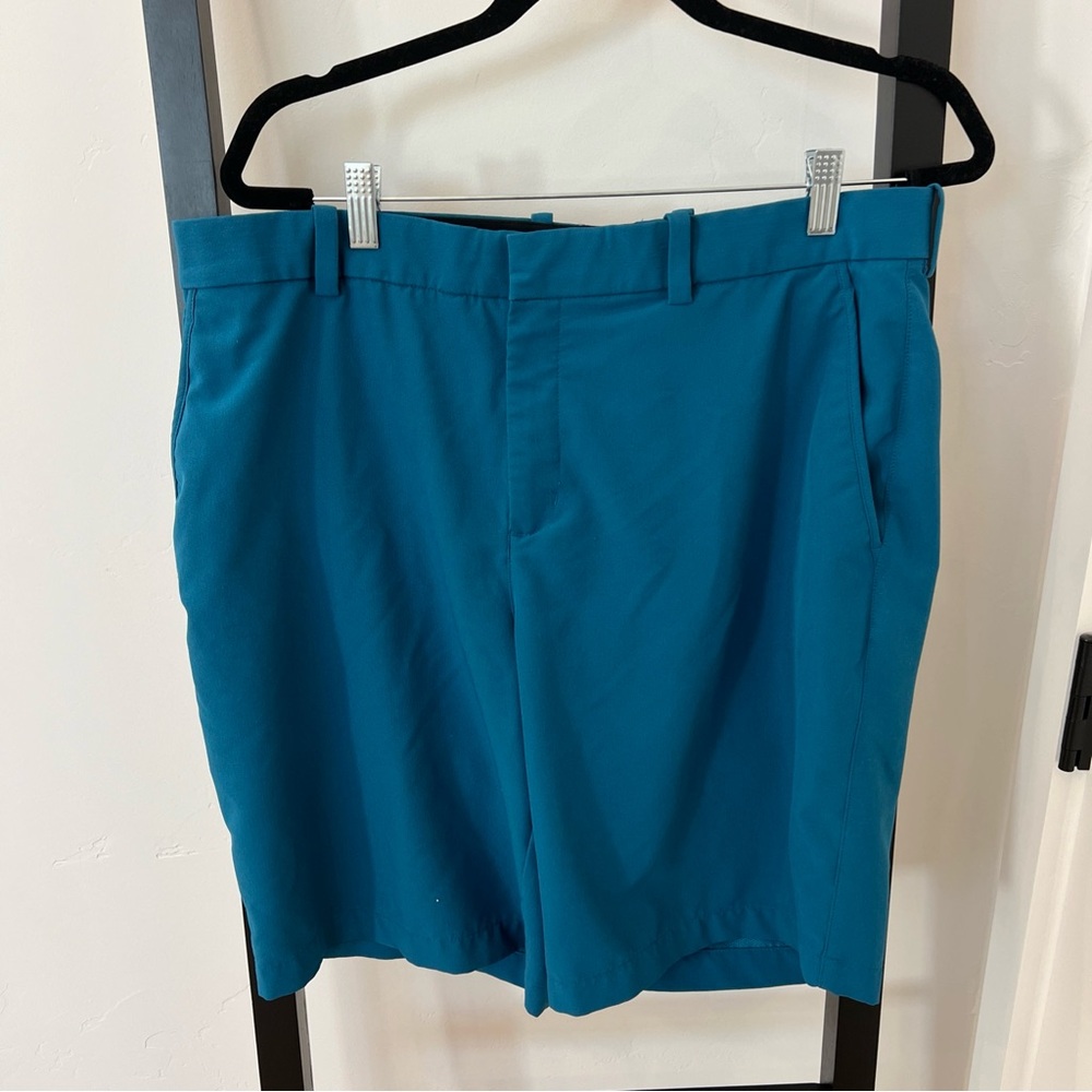 Nike Men's Teal Flat Front Shorts